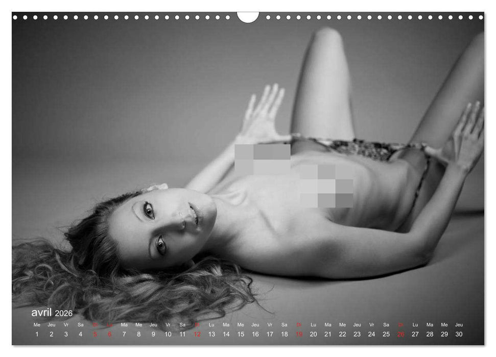 Empreinte digitale érotique – Détails particuliers de la peau (CALVENDO Calendrier mensuel 2026)