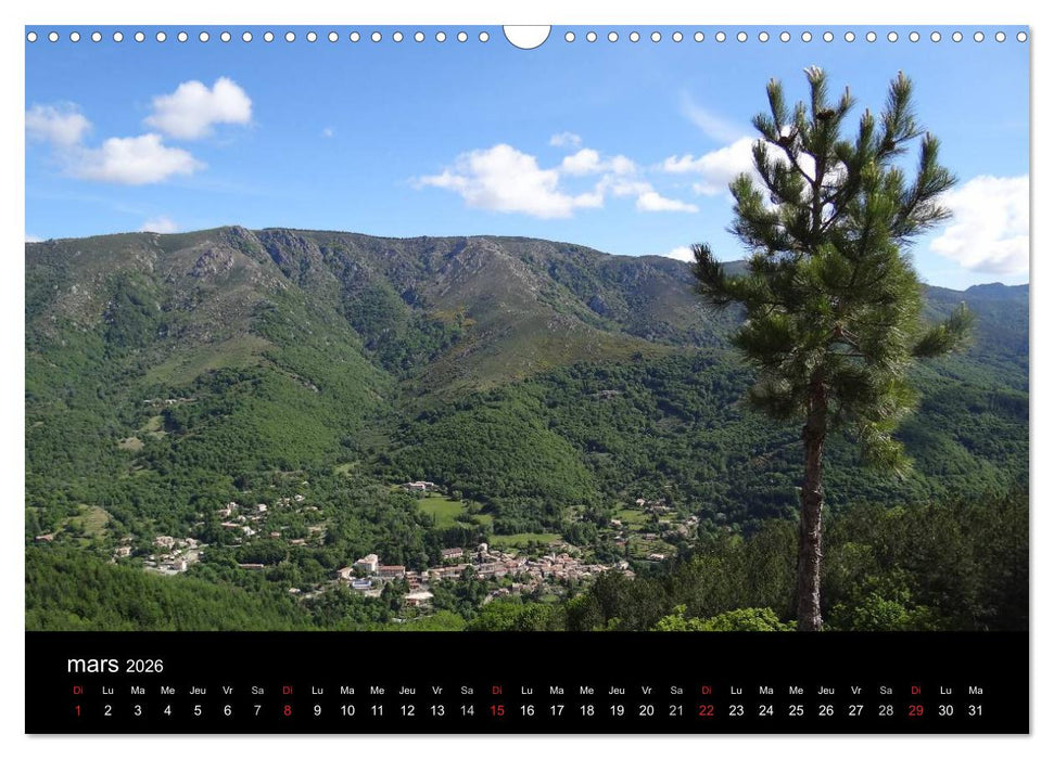 Ardèche - Randonnée & Kayak (CALVENDO Calendrier mensuel 2026)