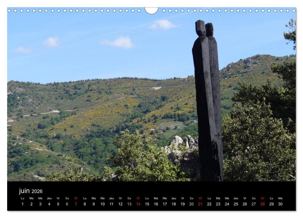 Ardèche - Randonnée & Kayak (CALVENDO Calendrier mensuel 2026)