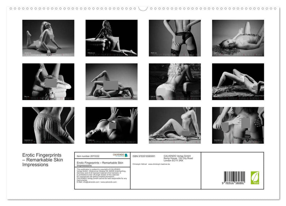 Erotic Fingerprints – Remarkable Skin Impressions (CALVENDO Premium-Calendar 2026)