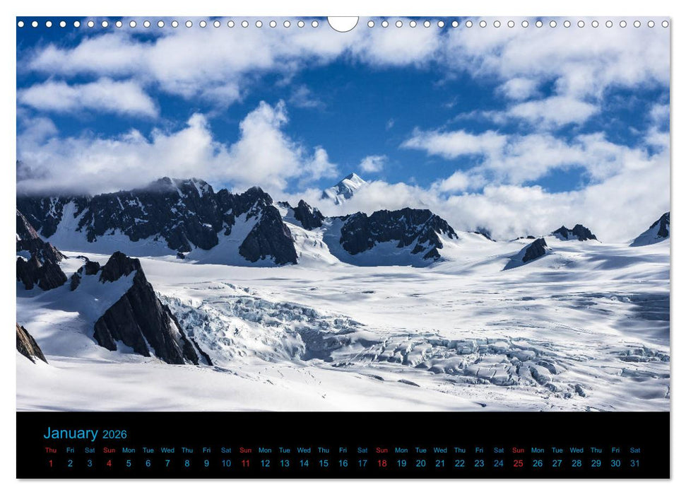 New Zealand - A bicycle adventure (CALVENDO Monthly Calendar 2026)