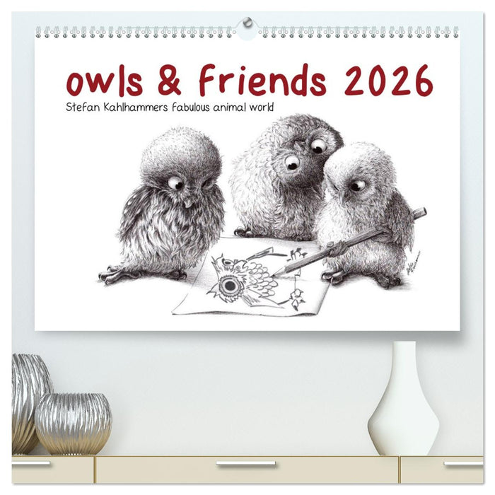 owls & friends 2026 (CALVENDO Premium-Calendar 2026)