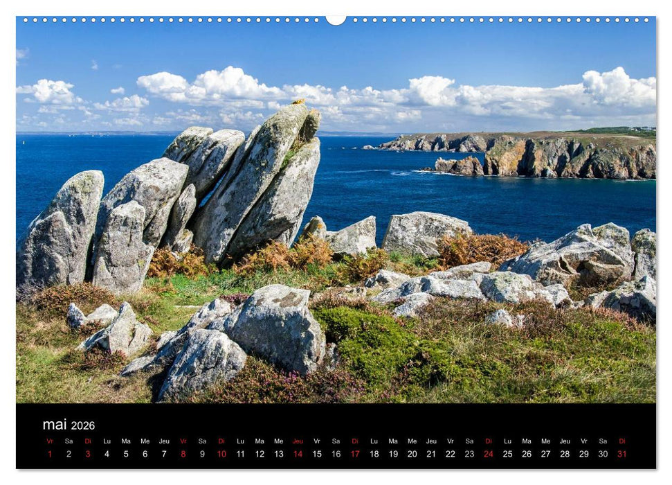 La Bretagne - prises de vue sur un paysage côtier (CALVENDO Calendrier supérieur 2026)