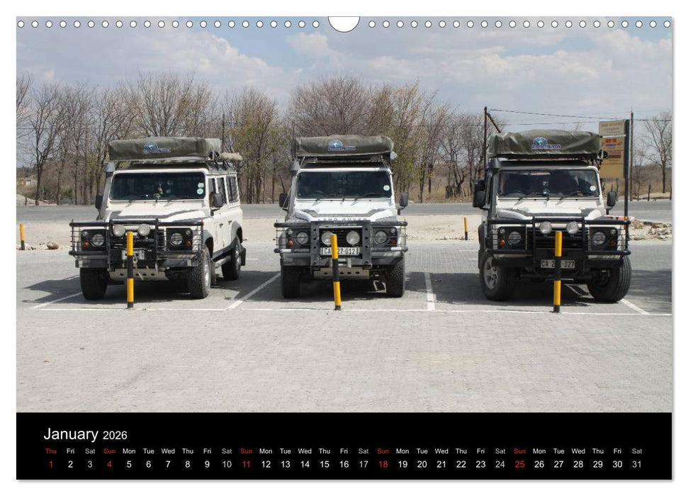 Off-road adventures in Africa (CALVENDO Monthly Calendar 2026)