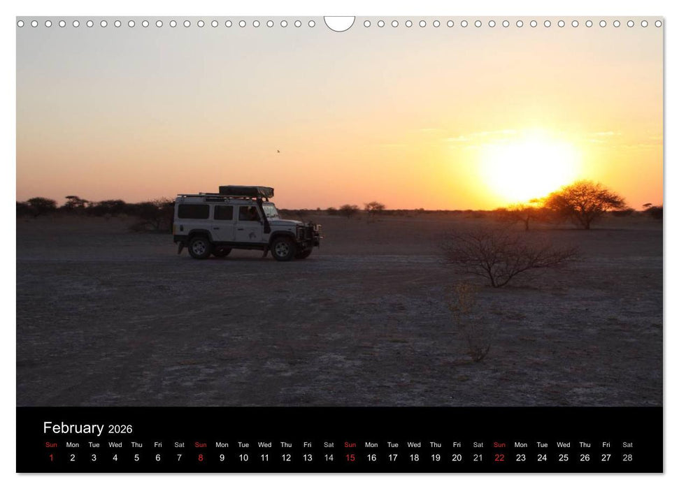 Off-road adventures in Africa (CALVENDO Monthly Calendar 2026)