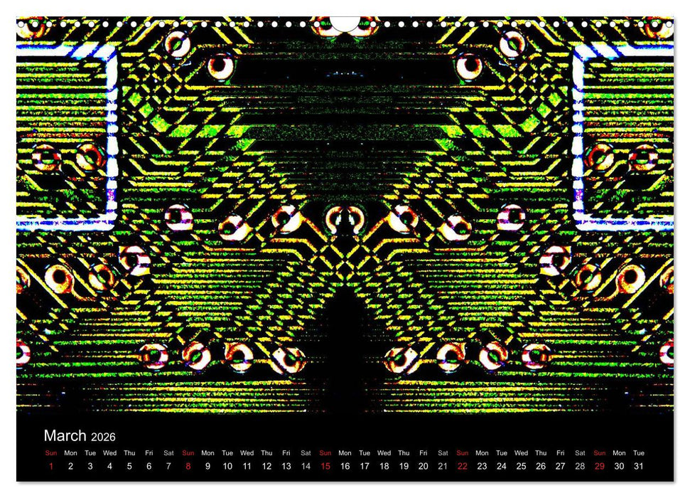 Computer Close Up (CALVENDO Monthly Calendar 2026)