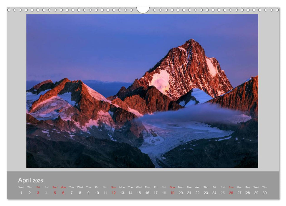 Switzerland Mountainscapes 2026 (CALVENDO Monthly Calendar 2026)