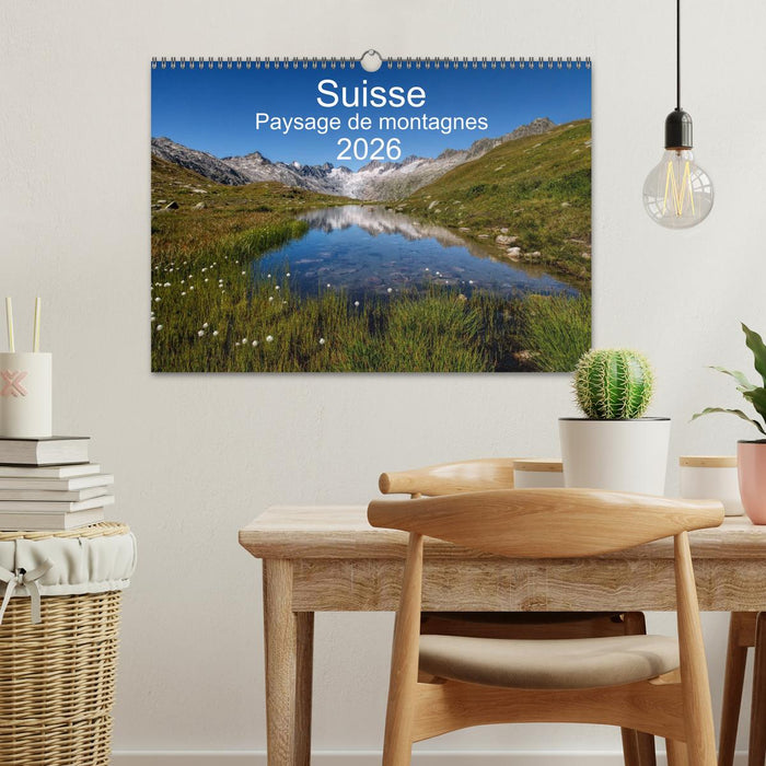 Suisse - Paysage de montagnes 2026 (CALVENDO Calendrier mensuel 2026)