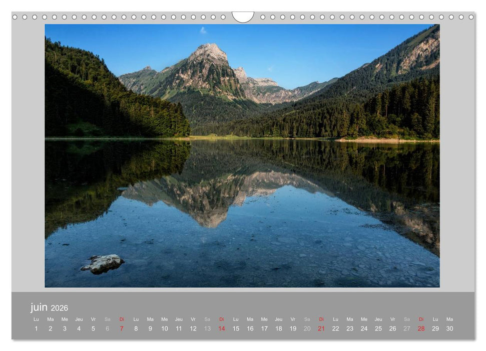 Suisse - Paysage de montagnes 2026 (CALVENDO Calendrier mensuel 2026)