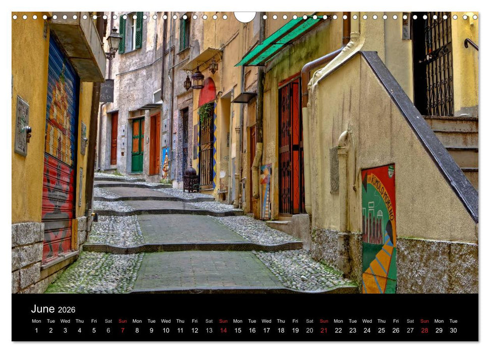 Liguria - Italian Riviera (CALVENDO Monthly Calendar 2026)