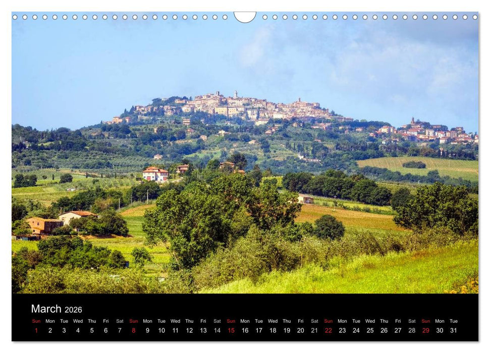 Tuscany (CALVENDO Monthly Calendar 2026)