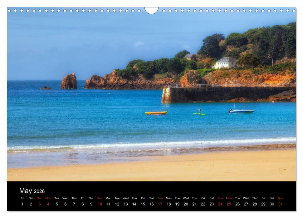 Jersey & Guernsey - Channel Islands (CALVENDO Monthly Calendar 2026)
