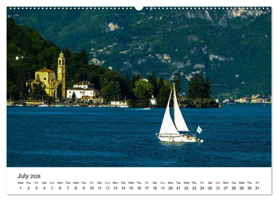 Impressions from Lake Como / UK-Version (CALVENDO Premium-Calendar 2026)
