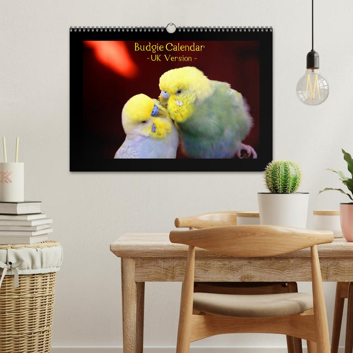 Budgie Calendar - UK Version (CALVENDO Monthly Calendar 2026)