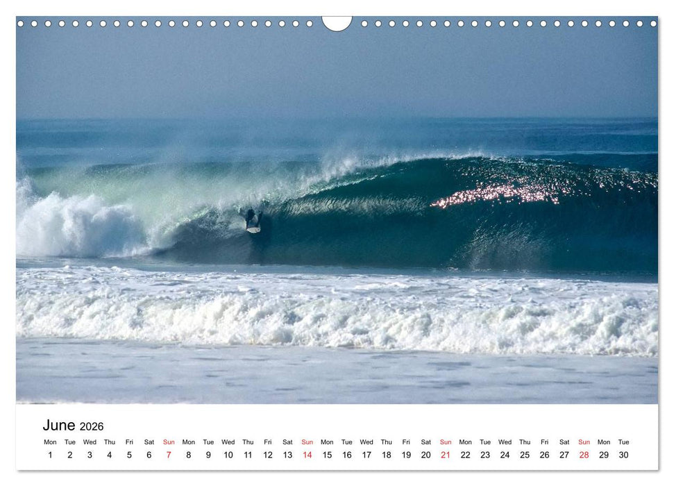 SURFERS AND WAVES (CALVENDO Monthly Calendar 2026)