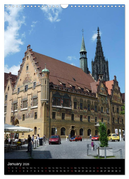 Ulm, City on the River Danube / UK-Version (CALVENDO Monthly Calendar 2026)