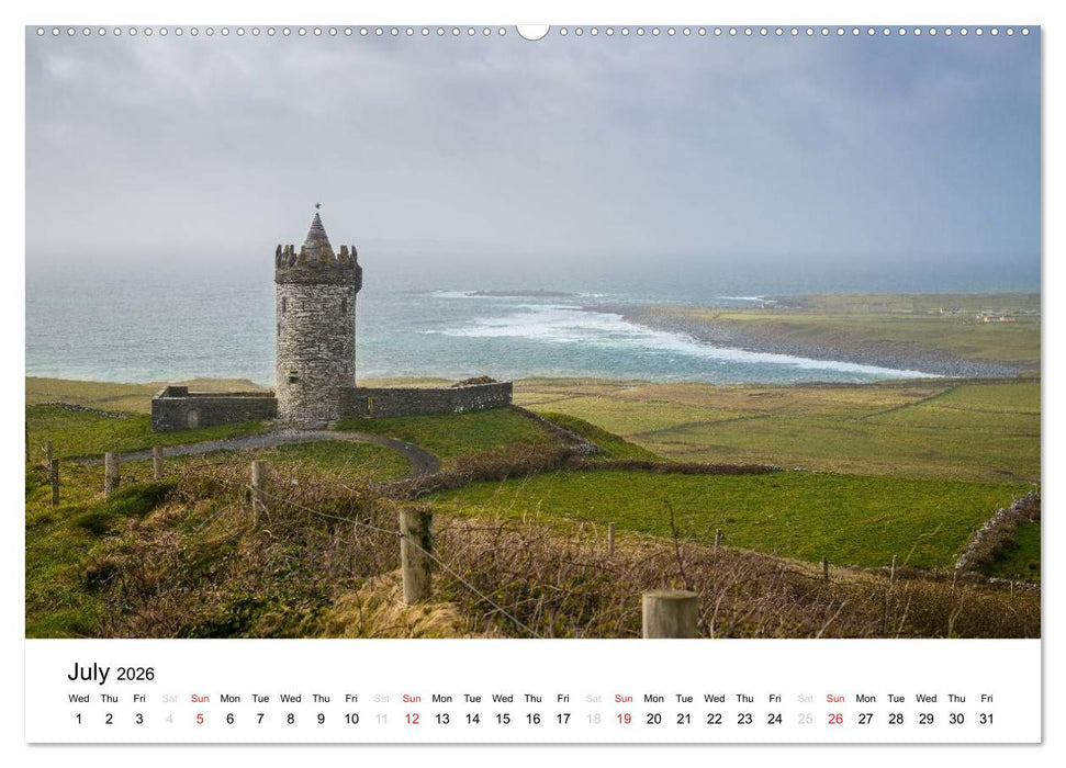 Ireland. Wild Atlantic Views / UK-Version (CALVENDO Premium-Calendar 2026)