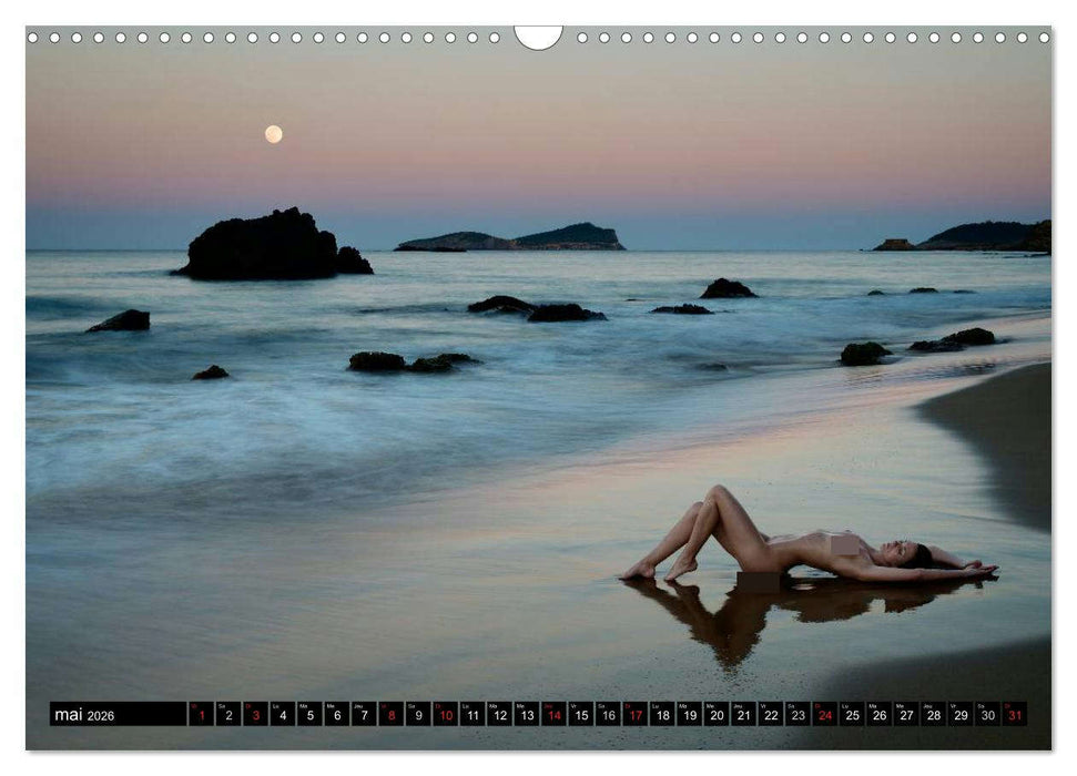 Ibiza et Lanzarote - Les paysages et le nu (CALVENDO Calendrier mensuel 2026)