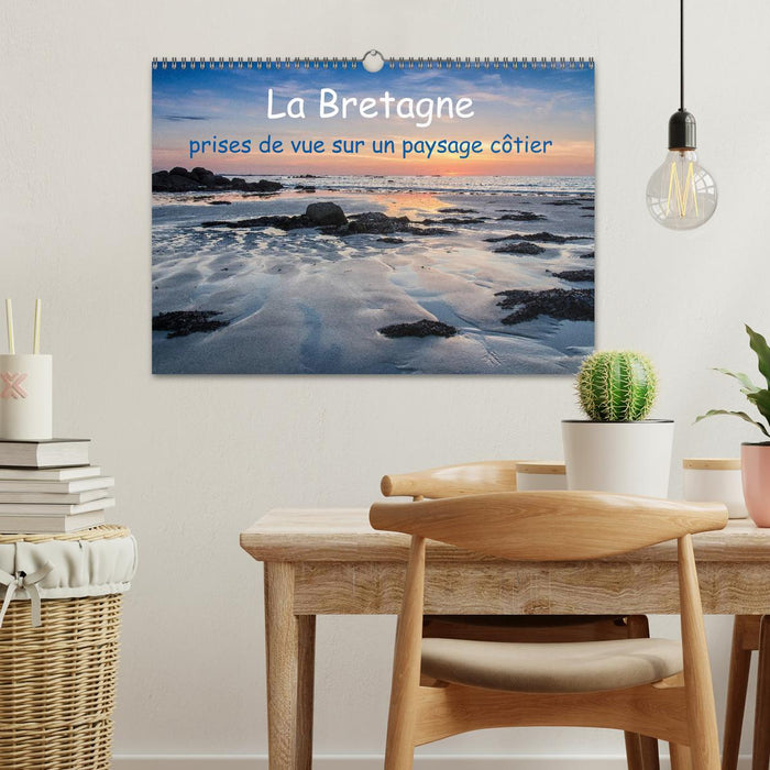 La Bretagne - prises de vue sur un paysage côtier (CALVENDO Calendrier mensuel 2026)