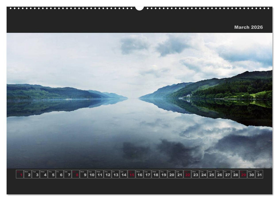 Panoramic Scotland / UK-Version (CALVENDO Premium-Calendar 2026)