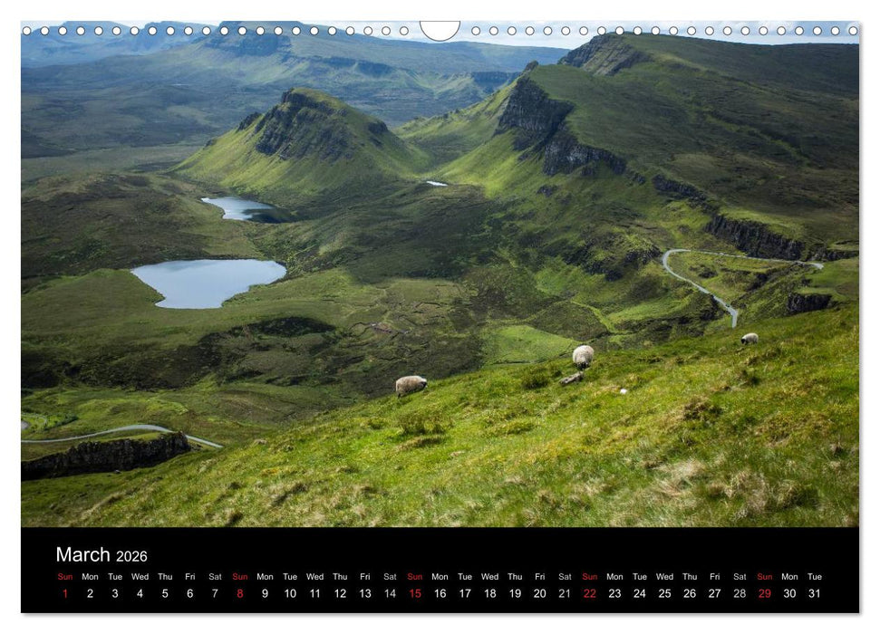 Skye - Scottish islands (CALVENDO Monthly Calendar 2026)