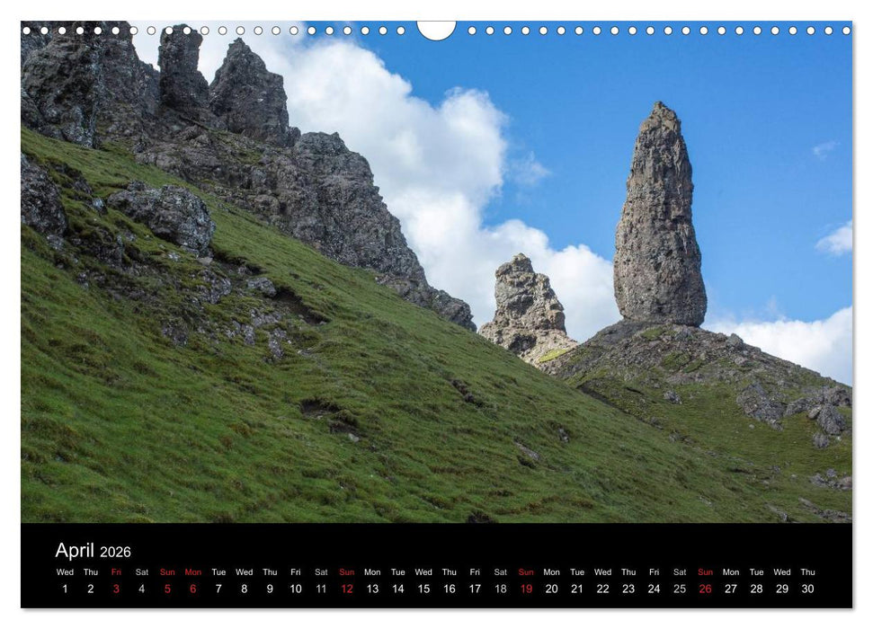 Skye - Scottish islands (CALVENDO Monthly Calendar 2026)