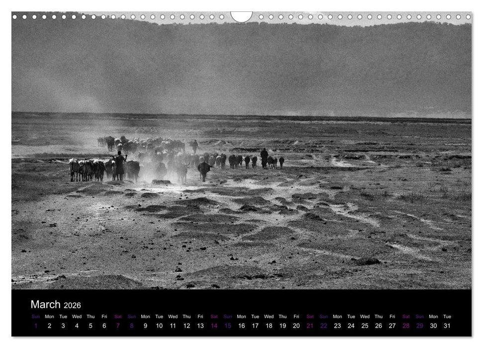 East Africa - Tanzania and Kenya / UK-Version (CALVENDO Monthly Calendar 2026)