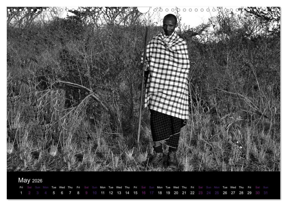 East Africa - Tanzania and Kenya / UK-Version (CALVENDO Monthly Calendar 2026)
