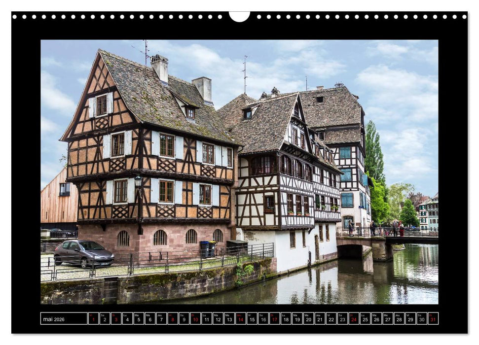 Strasbourg La Petite France (CALVENDO Calendrier mensuel 2026)