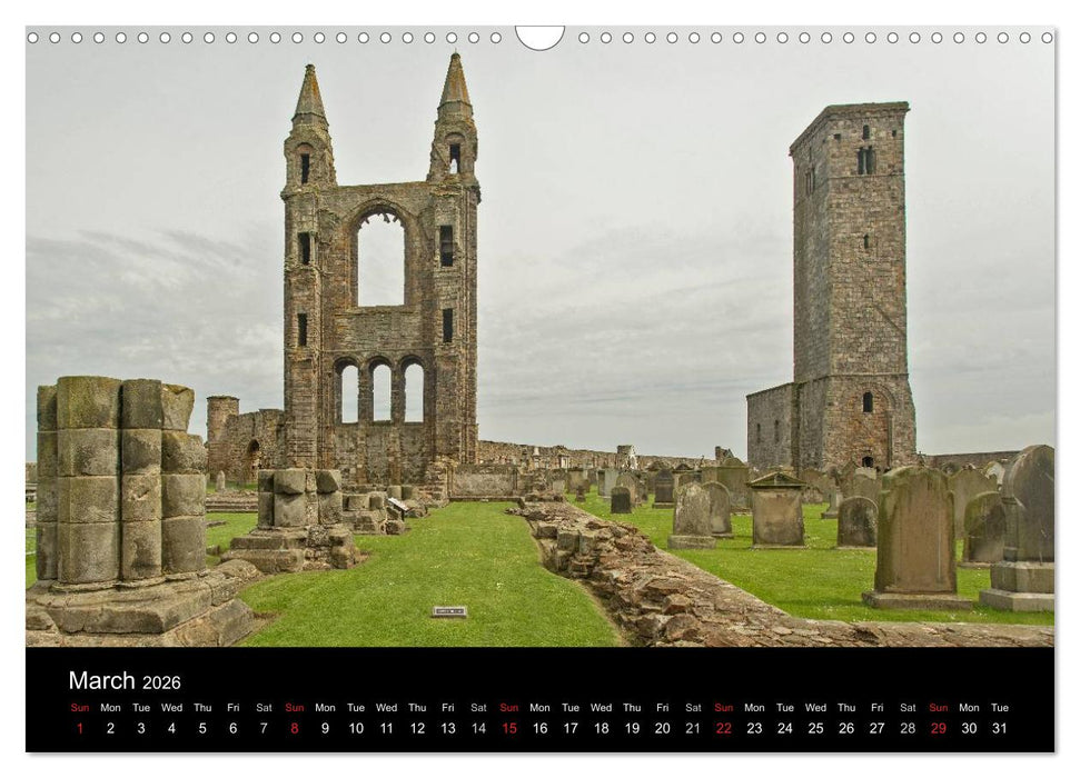 Historic Scotland (CALVENDO Monthly Calendar 2026)