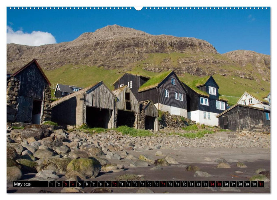 Faroe Islands / UK-Version (CALVENDO Premium-Calendar 2026)