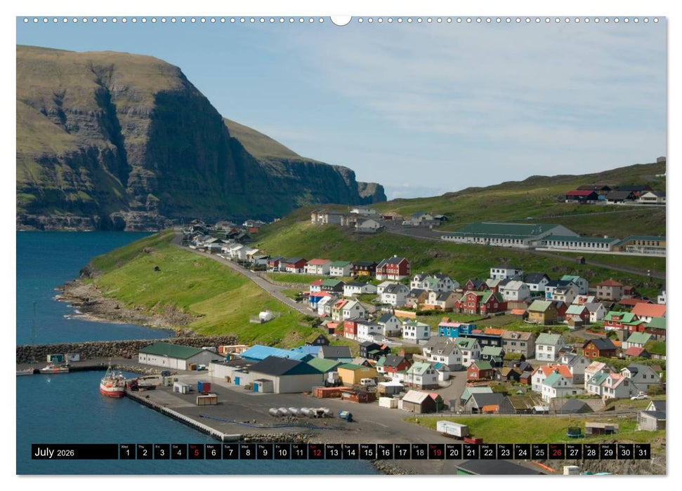 Faroe Islands / UK-Version (CALVENDO Premium-Calendar 2026)