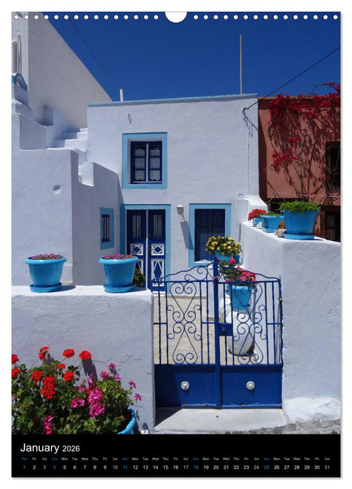 Santorini - Greece (CALVENDO Monthly Calendar 2026)