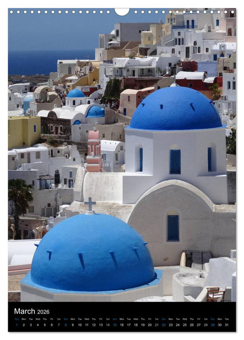 Santorini - Greece (CALVENDO Monthly Calendar 2026)
