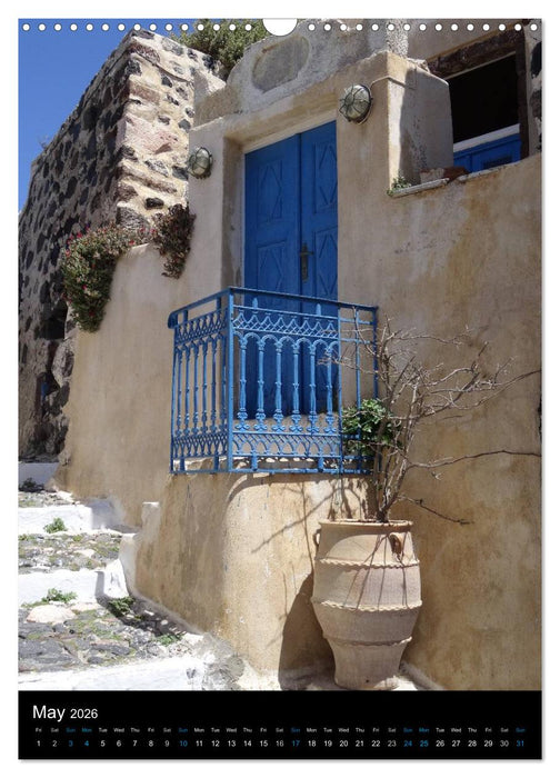 Santorini - Greece (CALVENDO Monthly Calendar 2026)