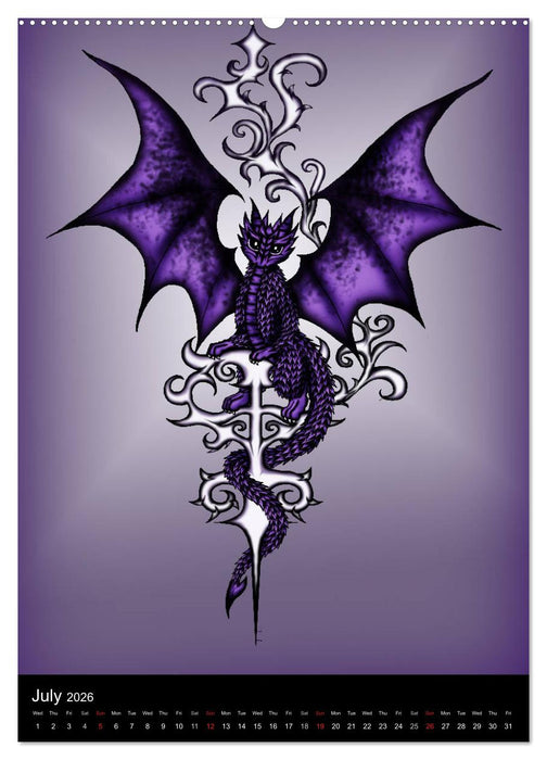 Dragons (CALVENDO Premium-Calendar 2026)