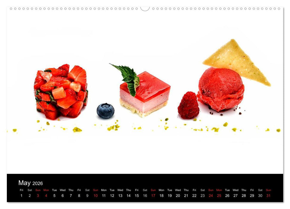 Delicious - Gourmet Food Calendar 2026 / UK-Version (CALVENDO Premium-Calendar 2026)