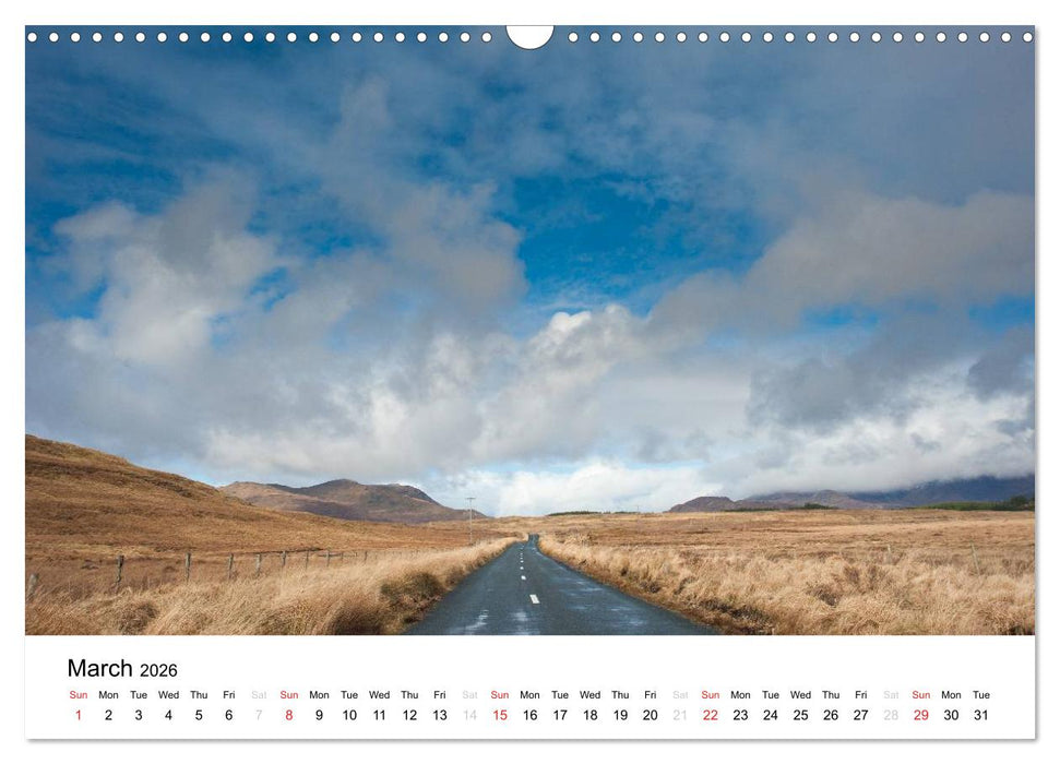 Ireland. Wild Atlantic Views / UK-Version (CALVENDO Monthly Calendar 2026)