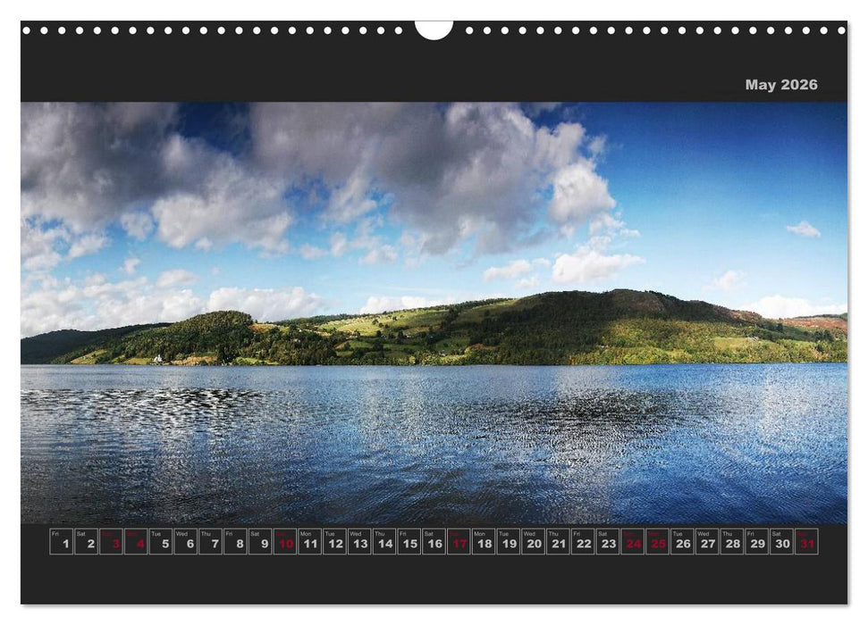 Panoramic Scotland / UK-Version (CALVENDO Monthly Calendar 2026)
