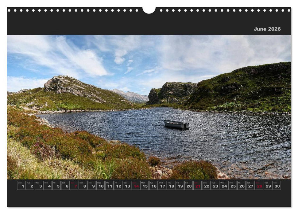 Panoramic Scotland / UK-Version (CALVENDO Monthly Calendar 2026)