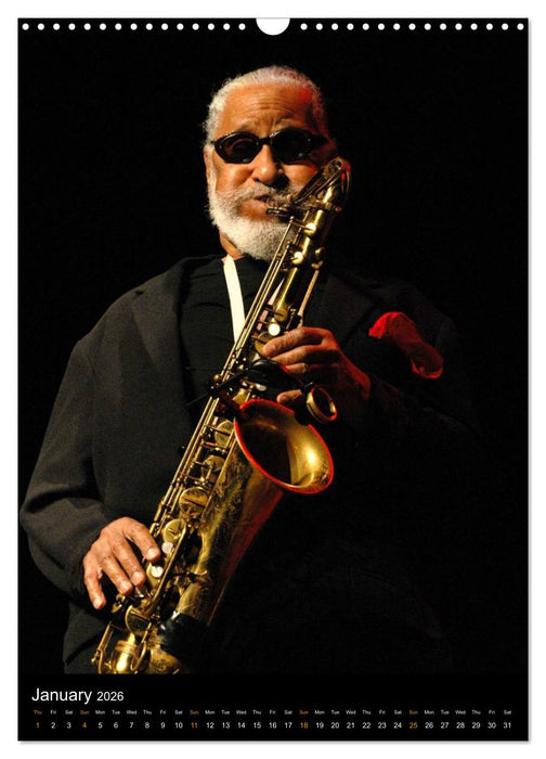 Jazz Saxophonists 2026 (CALVENDO Monthly Calendar 2026)