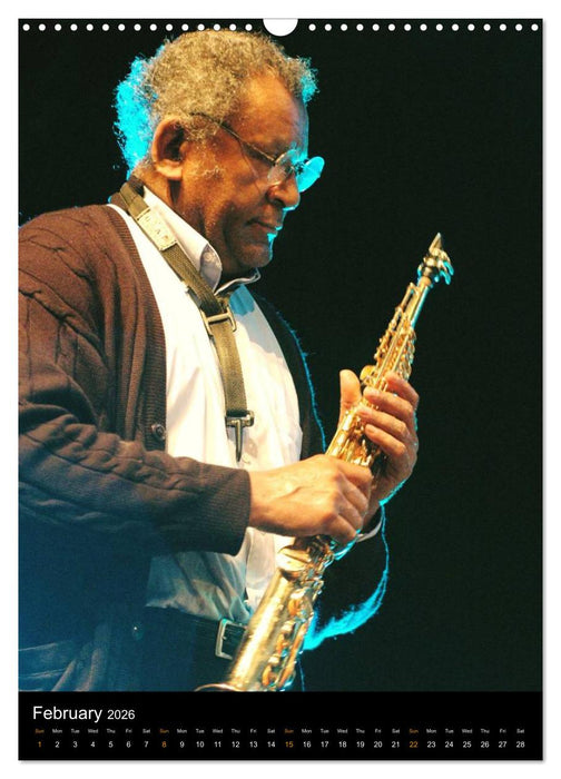 Jazz Saxophonists 2026 (CALVENDO Monthly Calendar 2026)