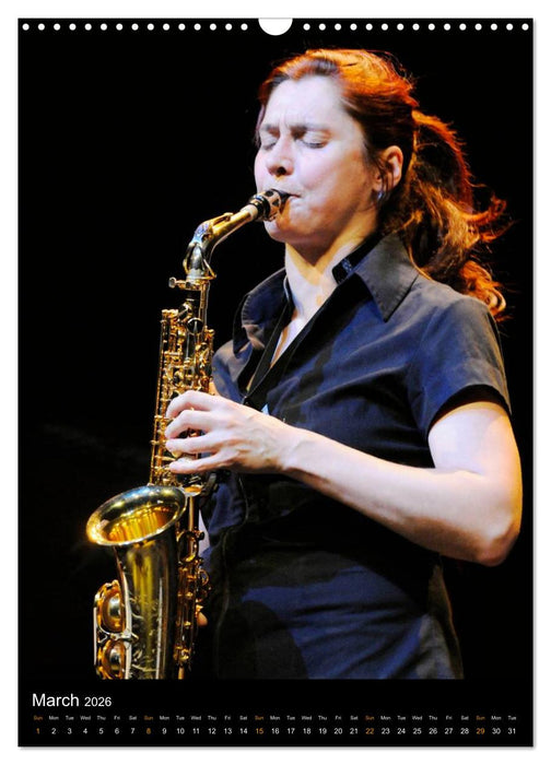 Jazz Saxophonists 2026 (CALVENDO Monthly Calendar 2026)