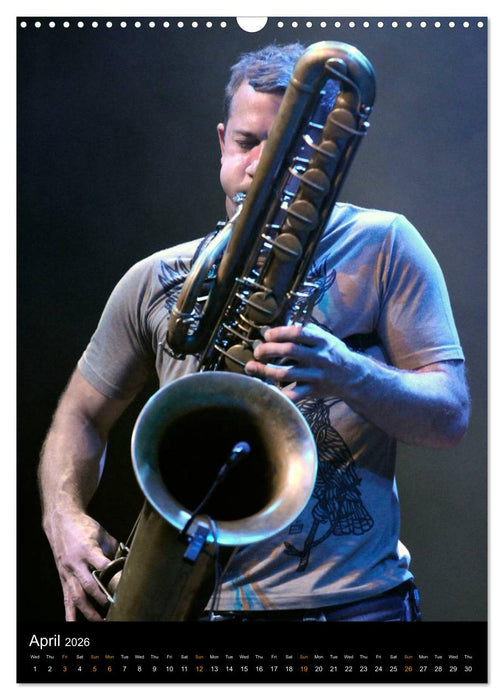 Jazz Saxophonists 2026 (CALVENDO Monthly Calendar 2026)