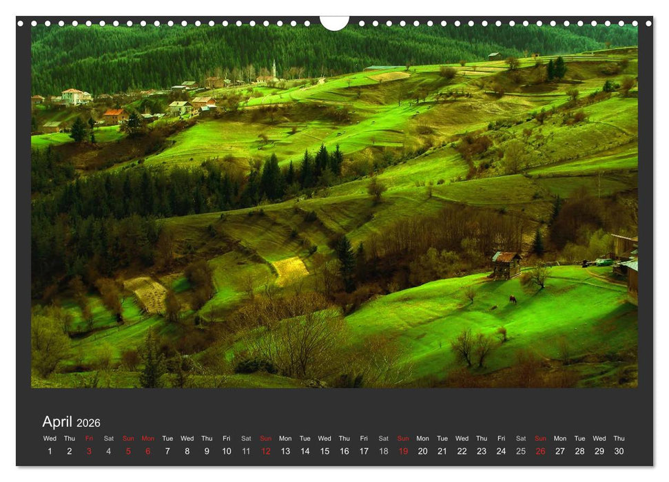 Adorable Nature - Images from Bulgaria / UK-Version (CALVENDO Monthly Calendar 2026)