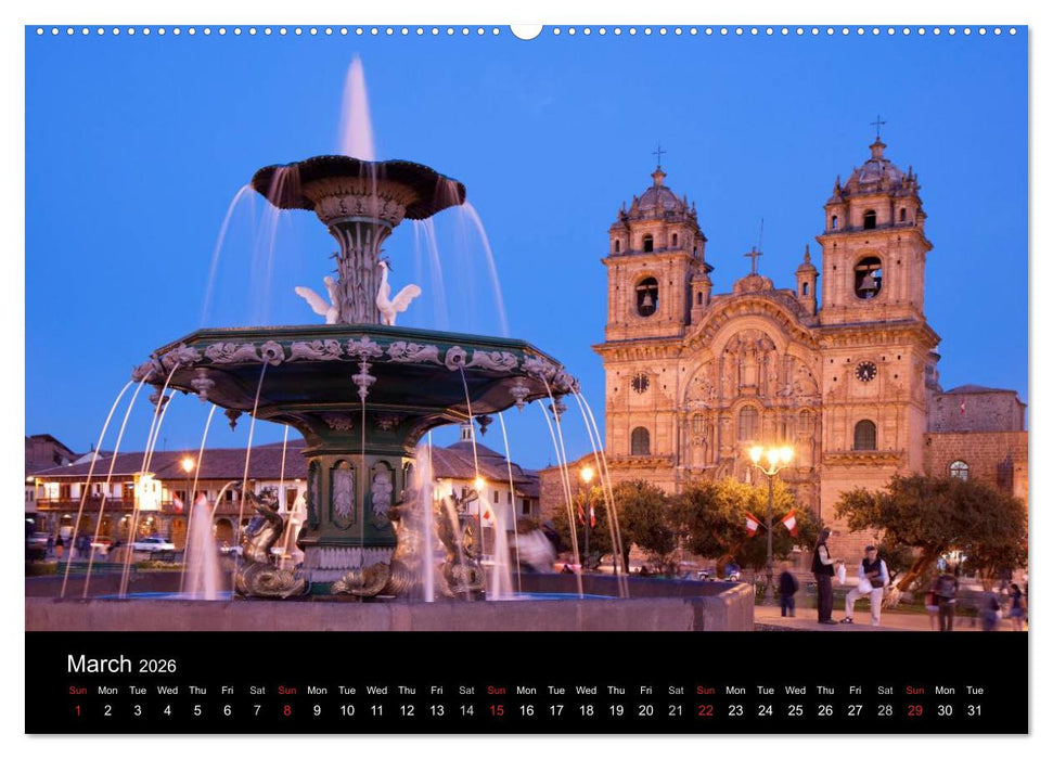 Peru - from the Andes to the Amazon / UK-Version (CALVENDO Premium-Calendar 2026)