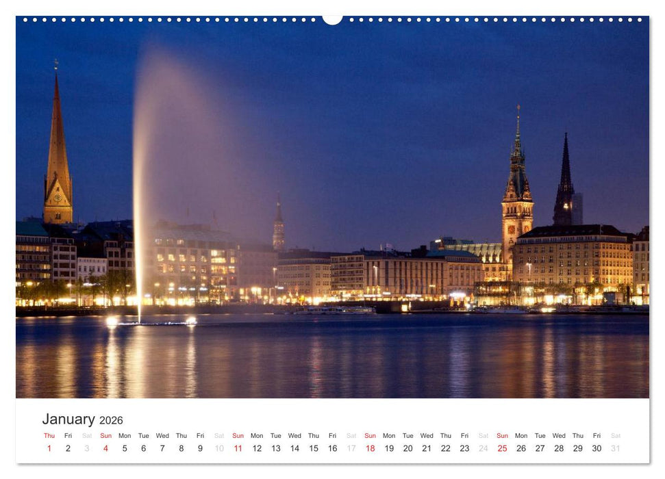 Hamburg / UK-Version (CALVENDO Premium-Calendar 2026)