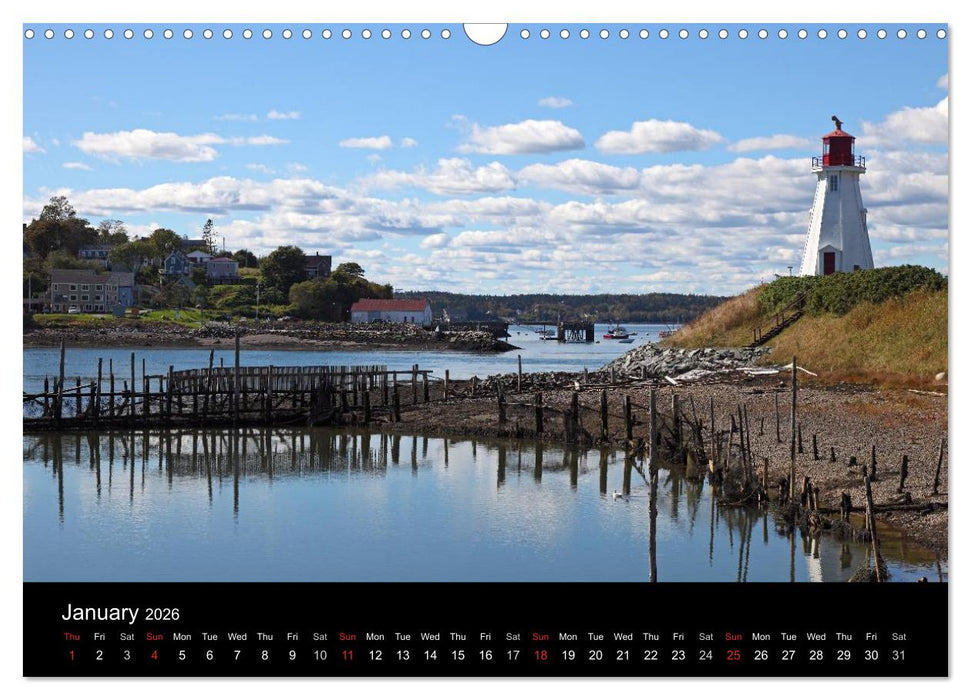 Canada's East Coast / UK-Version (CALVENDO Monthly Calendar 2026)