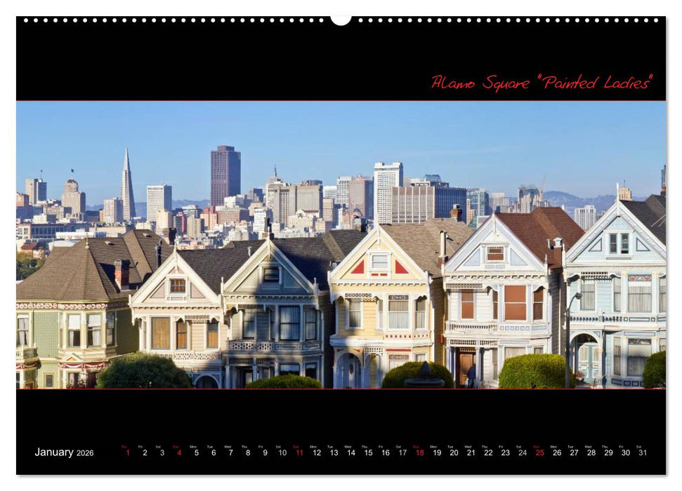 SAN FRANCISCO Panoramic Highlights (CALVENDO Premium-Calendar 2026)