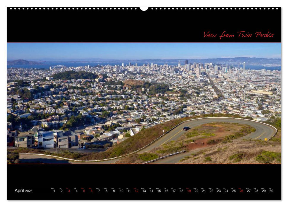 SAN FRANCISCO Panoramic Highlights (CALVENDO Premium-Calendar 2026)